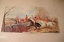 Fox - Hunting ,plate 4 J E . herring gravé par T.W Huffam,chasse , chevaux ,