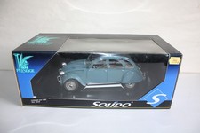 SOLIDO prestige, Citroën 2CV 1966 bleu gris REF 8028, en boite, échelle 1/18