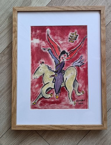 Tableau huile signé - tableau, à