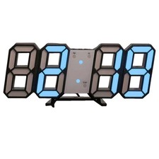 Horloge NuméRique LED 3D, Horloge Murale Lumineuse, Prise USB Multifonction9794