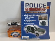 Voiture RENAULT 18 Break Police "Brigade Fluviale" 1982 - 1/43 -NOREV / HACHETTE