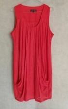 Robe tunique rouge coton doublé polyester T40 Mia Soana (2203151) 