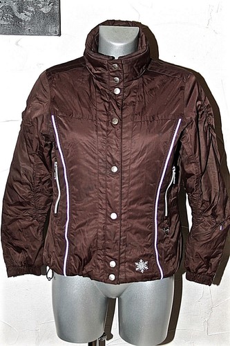 Brown ski jacket girl poivre - ski,