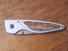 Couteau Puma Handic 281001, bois de cerf sambar, liner, collector