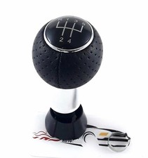 pour AUDI A3 8P (2003-2012) POMMEAU LEVIER DE VITESSE 5 VITESSES NOIR CHROM