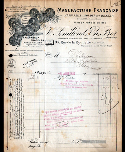 Paris chalumeaux fers - (xi°), ,fers