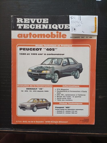 Revue technique peugeot 405 - revue,