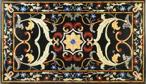 Black marble dining - black,