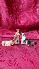 santon creche ancien nativité Marie Joseph ane boeuf Noel
