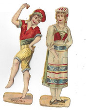 2 anciens chromos découpis H