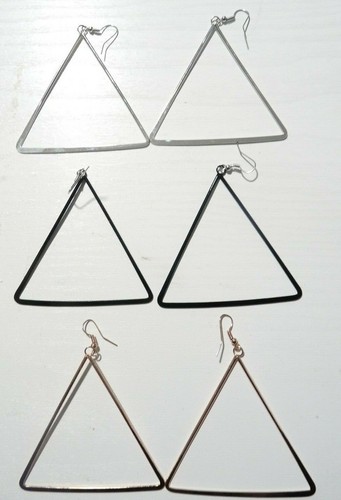 Boucle oreille triangle - boucle, d'oreille