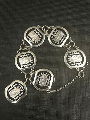 Ancien bracelet argent - bracelet, en