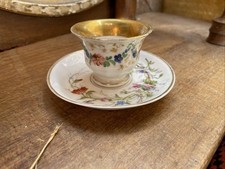 Ancienne Tasse À Moka Porcelaine Napoléon III 