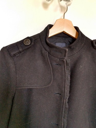 Women gap wool jacket - gap, dark