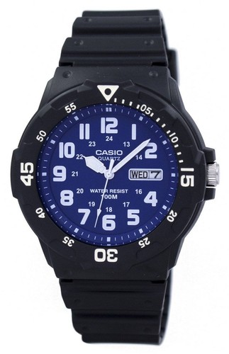 Casio quartz analogique bleu - casio,