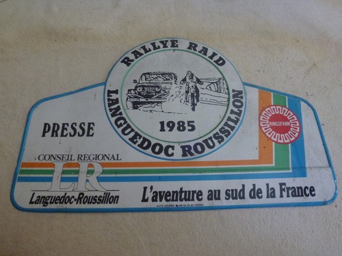 Plaque metal rallye raid - plaque,
