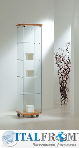Vitrine verre avec - en, des