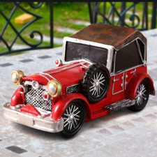 Tirelire - Voiture Ancienne Rouge - Citroën 5 HP - Vintage - 24 x 13 x 11 cm