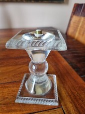 Rare Bougeoir En Cristal