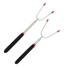  2 Pcs Fourchettes Pour Barbecue Ustensiles De Brochettes Acier Inoxydable
