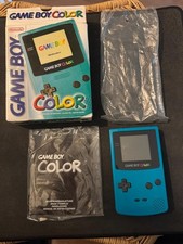 Nintendo Game Boy Color Bleu Console Complète en Boîte Rare Collector