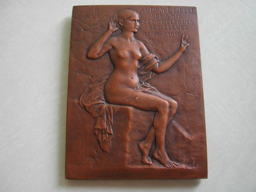Rare plaque bronze - bronze, docteur