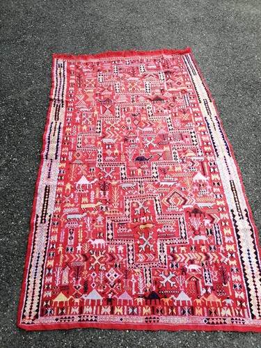 Ancien tapis berbere selle - tapis,