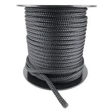 Double tresse sur tresse polyester amarrage yacht de qualité noire 12 mm corde marine