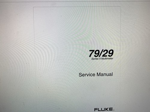 Fluke service manual - ,