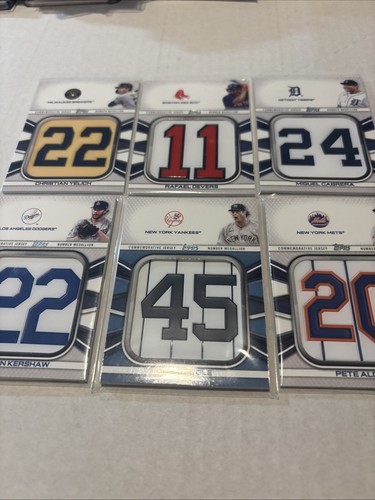 2022 topps jersey number - jersey,
