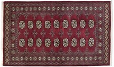 Tapis En Soie Du Pakistan Tissé À La Main 100x150 Marron Motif Géométrique