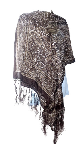 Palme foulard étole soie - foulard,