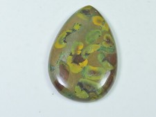 28 x 44 x 06 mm jaspe de fruits naturel forme ovale cabochon pierre précieuse...