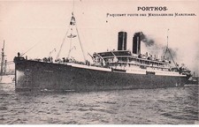 BATEAUX  PAQUEBOT    " PORTHOS