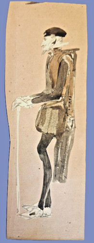 Aquarelle maquette costume - aquarelle, de