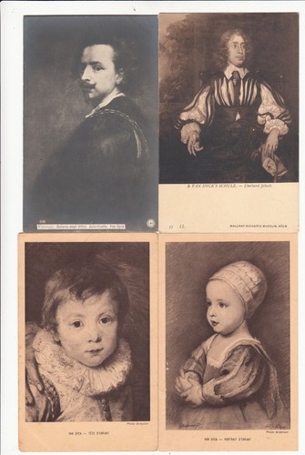 Lot old postcards museum - lot,