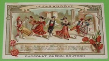 CHROMO 1905 CHOCOLAT GUERIN-BOUTRON TRADITIONS COUTUMES FARANDOLE PROVENCE