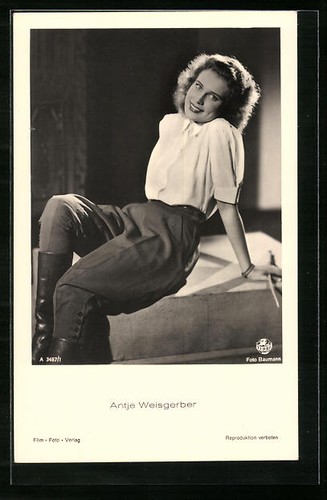 Carte postale actrice antje - carte,
