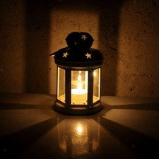 Bougeoir en métal avec