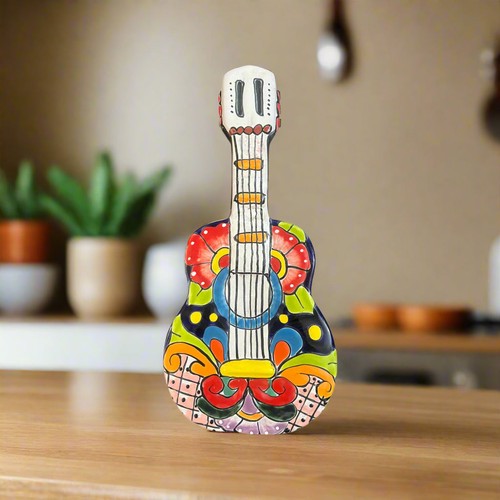 Talavera guitar statue - talavera,