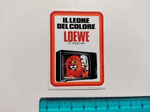 Autocollant loewe lion tv - le,