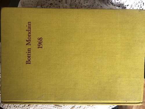 Bottin mondain 1968 - mondain,