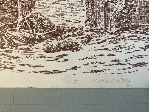 Beau dessin encre - 1980, la