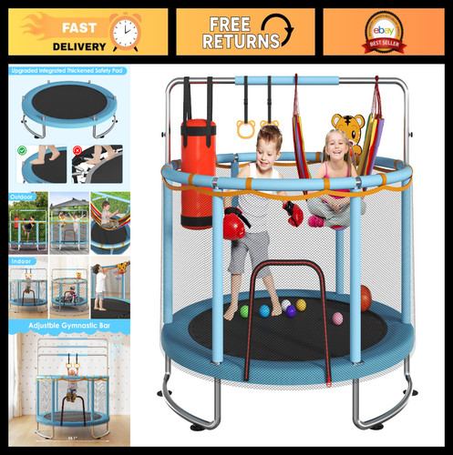 Kids trampoline with safety - kids,