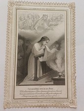 Ancienne image pieuse canivet