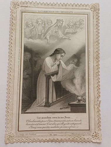 Ancienne image pieuse - , canivet