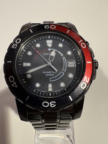 Seiko kinetic 5m62 - seiko, black