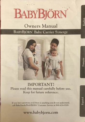 Owner manual babybjorn - owner’s,