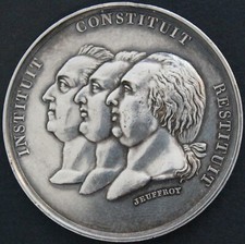 JETON LOUIS XVIII SOCIETE PARISIENNE D'AGRICULTURE ARGENT