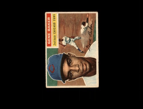 1956 topps 142 gene - gene, gray